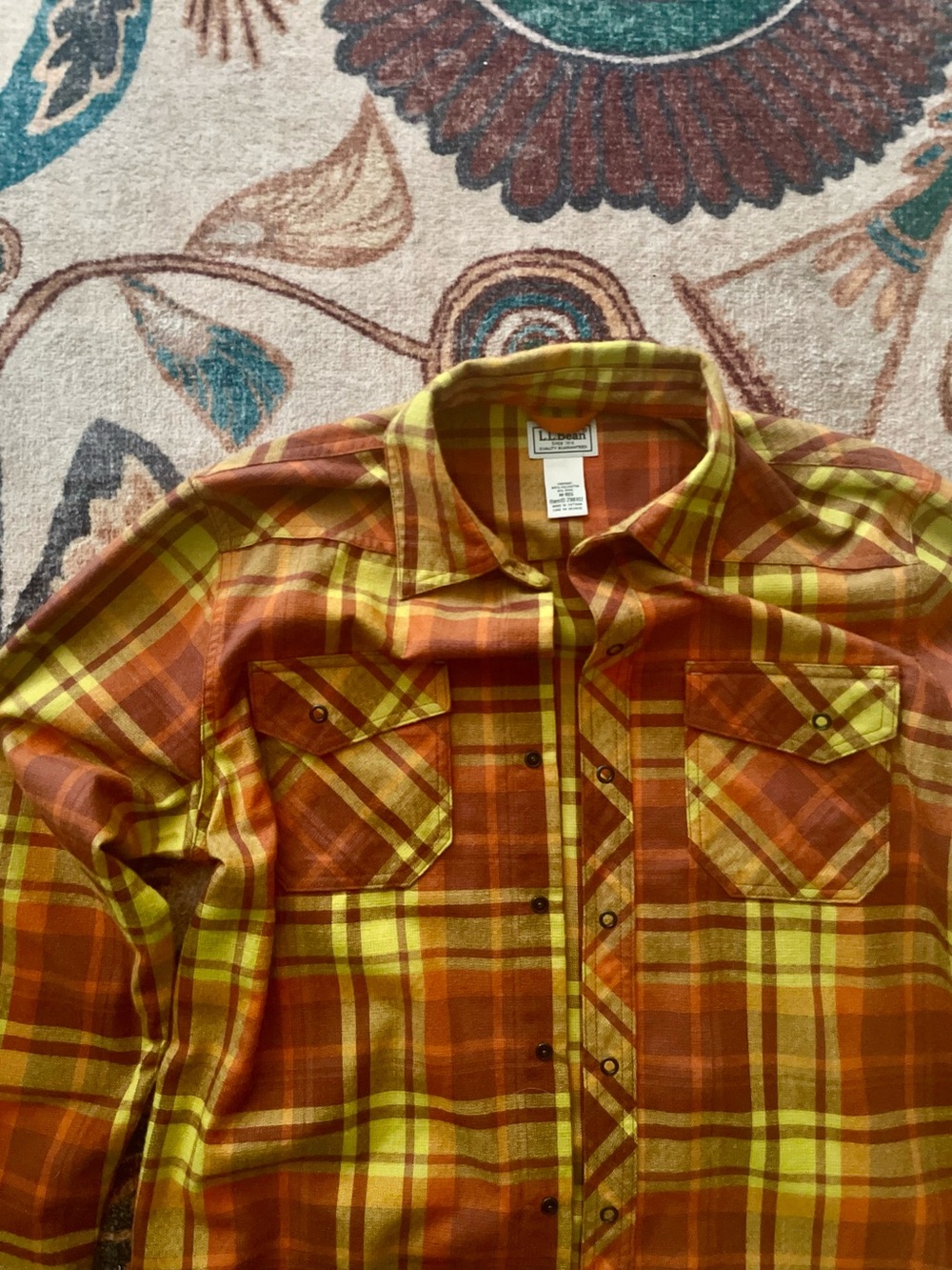 LLbean men’s 1912 field flannel shirt